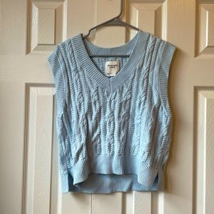 Baby blue sweater vest
